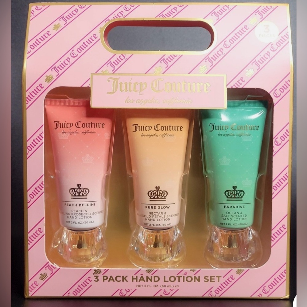 Juicy Couture 3 Pack Scented Hand Lotion Set
